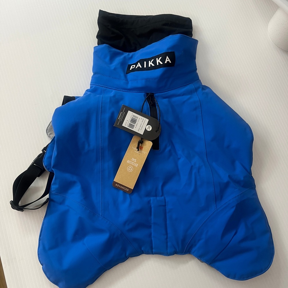 NEW PAIKKA Visibility Winter Dog Jacket Parka Indigo Waterproof Insulated - Picture 6 of 10